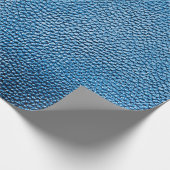 青クラシック革の背景のテクスチャをクローズアップ.bl ラッピングペーパー (角)