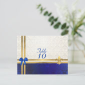 青クリームのダマスク テーブルナンバー (スタンド正面)