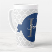 青クローバー パーソナライズされた カフェラテマグ (左アングル)