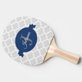 青クローバー パーソナライズされた 卓球ラケット (横)