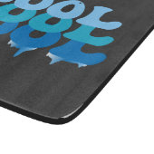 青クールおもしろい カッティングボード (角)