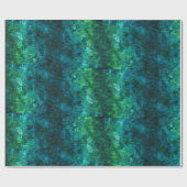 青クールと緑 ラッピングペーパー (フラット)