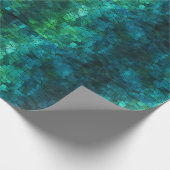 青クールと緑 ラッピングペーパー (角)