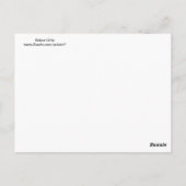 青クールと赤のロボットノベルティギフト ポストカード (裏面)