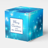 青クール光きらめく抽象芸術宇宙 フェイバーボックス (正面サイド)