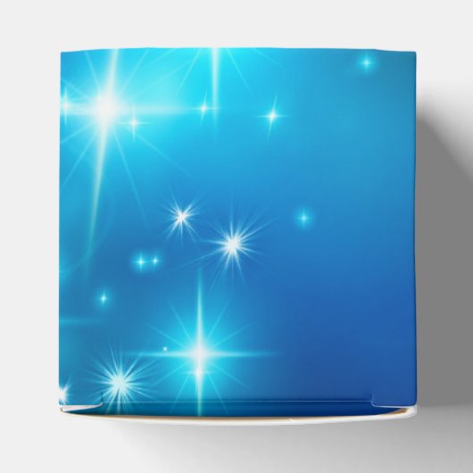 青クール光きらめく抽象芸術宇宙 フェイバーボックス (上部)