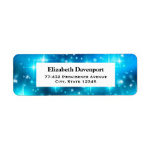 青クール光きらめく抽象芸術宇宙