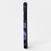 青クール光沢ステンレス鋼金属 Case-Mate iPhoneケース (裏面/左)