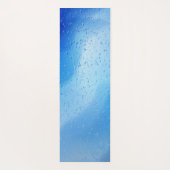 青クール水が滴るパーソナライズされた ヨガマット (裏面)