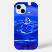 青クール水滴 Case-Mate iPhoneケース (裏面)
