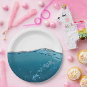 青クール澄ん波 ペーパープレート (パーティー)