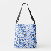 青クール男の赤ちゃん子供部屋パタパーソナライズされたーン クロスボディバッグ (裏面)