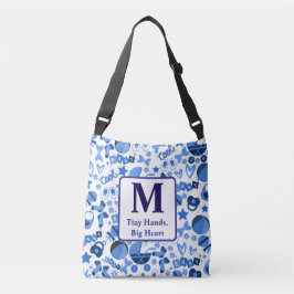 青クール男の赤ちゃん子供部屋パタパーソナライズされたーン クロスボディバッグ