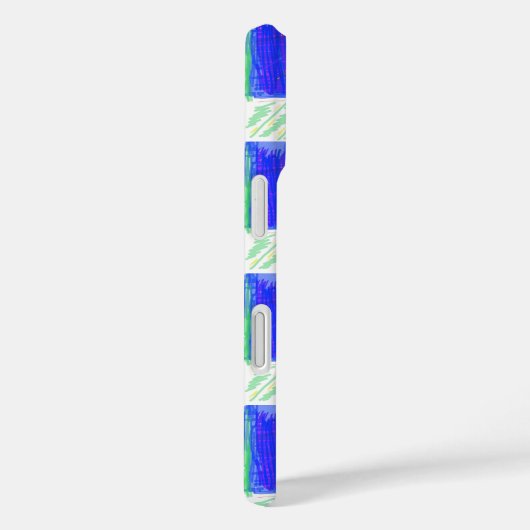 青クール航海の抽象芸術 Case-Mate iPhoneケース (裏面 / 右)