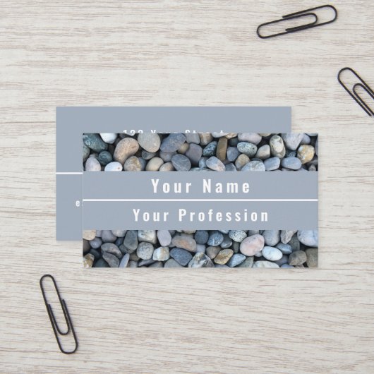 青クール調 名刺 (正面/裏面インサイチュ)