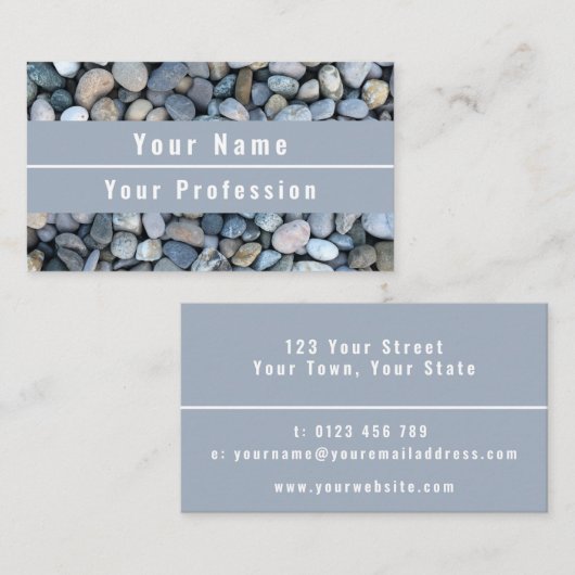 青クール調 名刺 (正面/裏面)