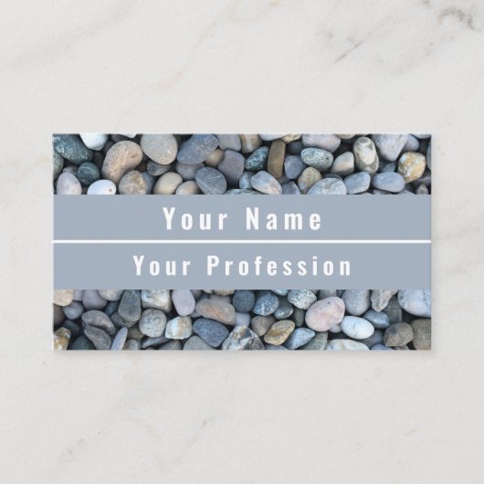 青クール調 名刺 (正面)