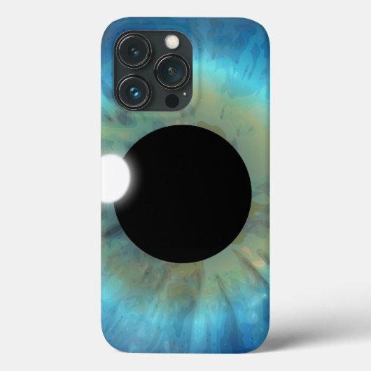 青クール風変わりアイアイアイアイリス接眼Phone Case-Mate iPhoneケース (裏面)