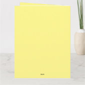 青クール黄13誕生日パーティー招待カード カード (裏面)