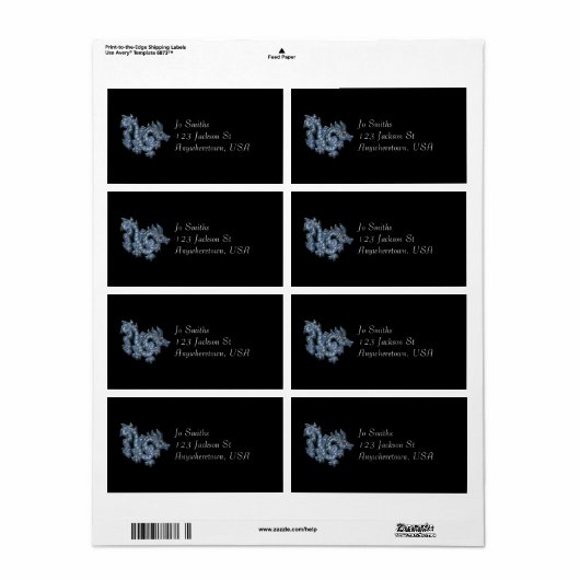 青クール龍 ラベル (フルシート)