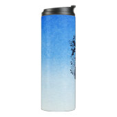 青グラデーションと白の夢のような色合いにダイビング タンブラー (回転左)