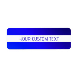 青グラデーションと編集可能文字オン白ストライプ色 ラベル