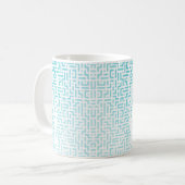 青グラデーションのマグカップ コーヒーマグカップ (正面左)