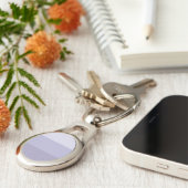 青グラデーションストライプの キーホルダー (側面)