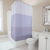 青グラデーションストライプの シャワーカーテン (インサイチュ)