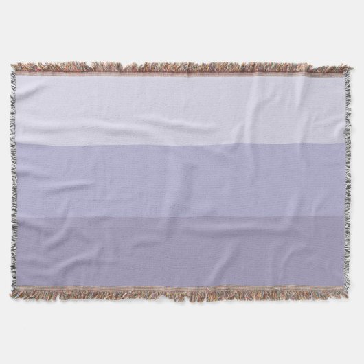 青グラデーションストライプの スローブランケット (正面)