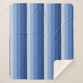 青グラデーションストライプ色 シェルパブランケット