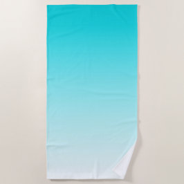 青グラデーションビーチタオル ビーチタオル