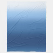 青グラデーションブランケット勾配 フリースブランケット (正面)