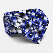 青グラデーション塗り潰し機械スケッチモザイク ネクタイ (ロール)