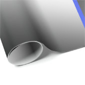 青グラデーション塗り潰し機械的スケッチモザイク ラッピングペーパー (ロールコーナー)