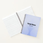 青グラデーション幾何 ノートブック (内部)