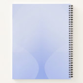 青グラデーション幾何 ノートブック (裏面)