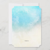 青グラデーション招待状 招待状 (裏面)