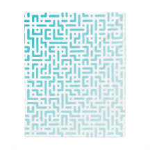 青グラデーション毛布