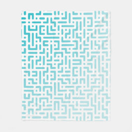 青グラデーション毛布 フリースブランケット