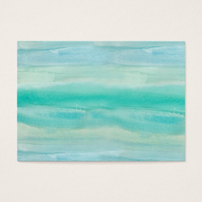 青グラデーション水洗模様 (正面)