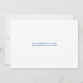 青グラデーション水色サンキューカード サンキューカード (裏面)