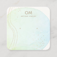 青グラデーション水色スタッドイヤリング表示ホルダー