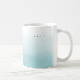 青グラデーション水色 コーヒーマグカップ