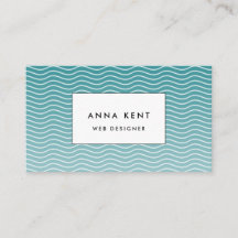 青グラデーション波