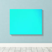 青グラデーション無地のカラー211背景WALLPAP キャンバスプリント (インサイチュ (ウッドフロア))