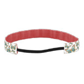 青グラデーション蝶パターン アスレチックヘッドバンド (裏面)