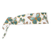 青グラデーション蝶パターン タイヘッドバンド (回転270)