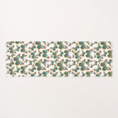 青グラデーション蝶パターン ヨガマット (正面(横))