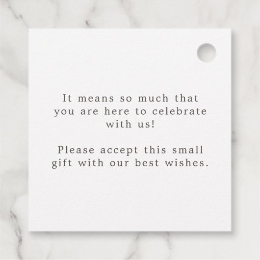 青グラデーション金ゴールドスモダンクリプト名メッセージ結婚の フェイバータグ (裏面)